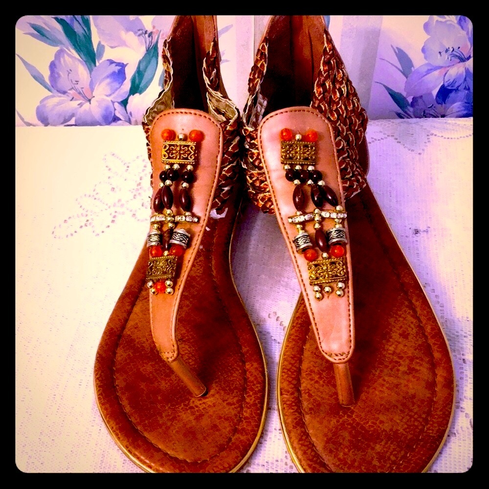 Hot Tomato Tan Sandals
